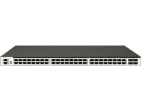 48 個(gè) 1GE Base-T 端口，4 個(gè) 10GE SFP+端口，三層以太網(wǎng)交換機(jī)
